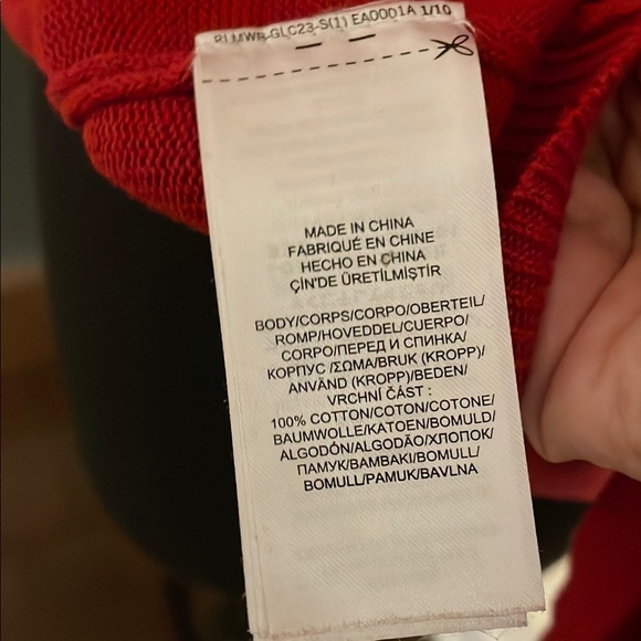 Ralph Lauren Red Cowl Neck Sweater - Picture 7 of 8